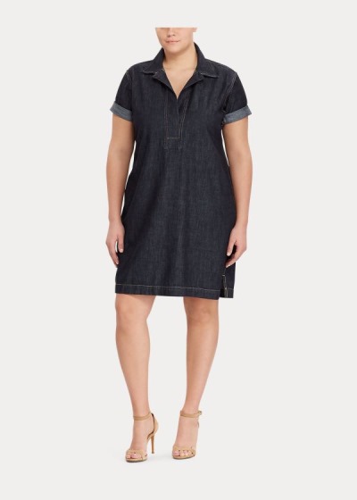 Women's Ralph Lauren Denim Shift Dresses | 605319MNA